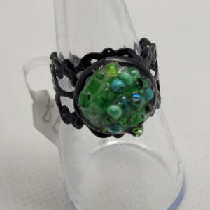 Anillo con filigrana de metal RP068